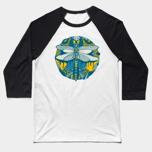 Retro Wave Circle of the Dragonfly Baseball T-Shirt